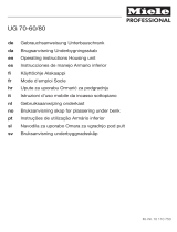 Miele Professional UG 70-60/80 Operating Instructions Manual