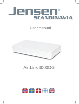 Jensen Air:Link 3000DG Dual Band Router Ohjekirja
