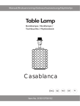 Rusta 915013750102 Casablanca Table Lamp Ohjekirja