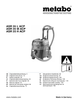 Metabo ASR 35 L ACP All-Purpose Vacuum Cleaner Ohjekirja