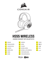 Corsair HS55 Wireless Gaming Headset Käyttöohjeet