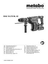 Metabo KHA 18 LTX BL 40 Käyttö ohjeet