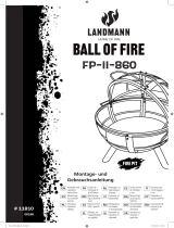 LANDMANN Feuerkorb "Ball of Fire", 89,5 x 79,5 cm Käyttö ohjeet