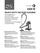 Meec tools 009639 1200 W Heavy-Duty Vacuum Cleaner Ohjekirja