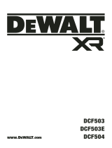 DeWalt DCF503 XR 3 by 8 Inch Open Head Ratchet Ohjekirja