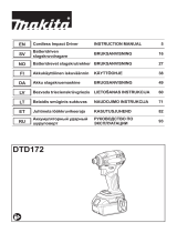 Makita DTD172 Cordless Impact Driver Ohjekirja