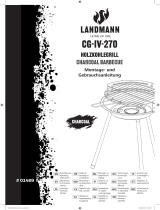 LANDMANN Holzkohle-Rundgrill, "CG-IV-270", 45,5cm, Schwarz Käyttö ohjeet