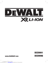 DeWalt DCD991 Cordless Brushless Drill Driver Käyttö ohjeet