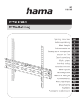 Hama 00118104 TV Wall Bracket Ohjekirja