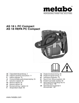 Metabo AS 18 HEPA PC Compact Käyttö ohjeet