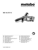 Metabo MS 18 LTX 15 Käyttö ohjeet