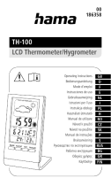 Hama 00186358 TH-100 LCD Thermometer/Hygrometer Ohjekirja