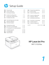 HP LaserJet Pro MFP 3102fdw Multifunctional Laser Printer Käyttöohjeet