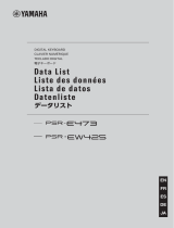 Yamaha PSR-E473 Datalehdet