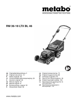Metabo RM 36-18 LTX BL 46 Cordless Lawn Mower Käyttö ohjeet
