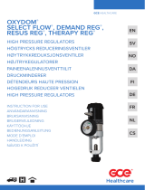 GCE OXYDOM, SELECT FLOW, DEMAND REG, RESUS REG, THERAPY REG Käyttö ohjeet