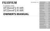 Fujifilm Fujinon XF23mmF2 R WR - Black Ohjekirja