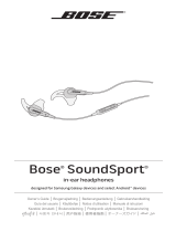 Bose soundsport ie headphones ii samsung Omistajan opas