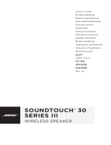 Bose soundtouch 30 seriesiii wireless music system Omistajan opas