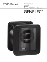 Genelec 7050C Studio Subwoofer Käyttö ohjeet